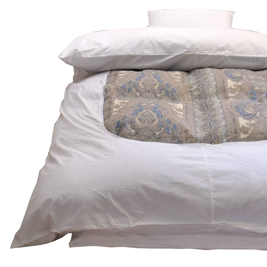 やっちゃん0718　綿和布団140×210×8 綿カバーファスナー白2枚 ええふとんや Yahooショッピング店